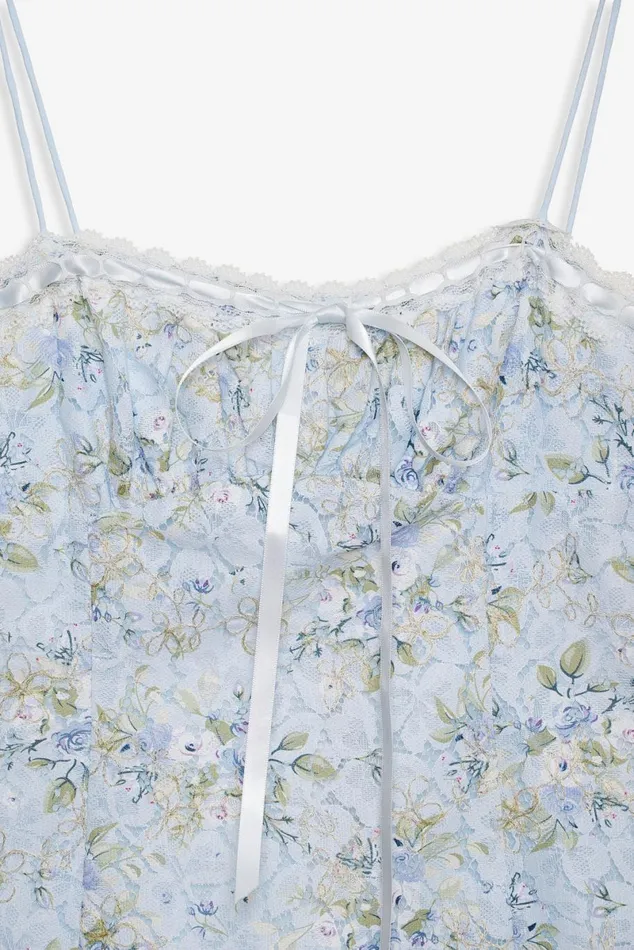 Women Dresses For Love and Lemons Claire Lace Mini Dress Blue Women Dresses For Love and Lemons Claire Lace Mini Dress Blue