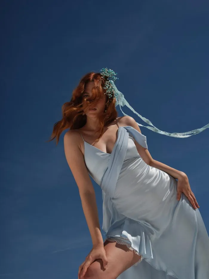 Women Dresses For Love and Lemons James Maxi Dress Blue Women Dresses For Love and Lemons James Maxi Dress Blue