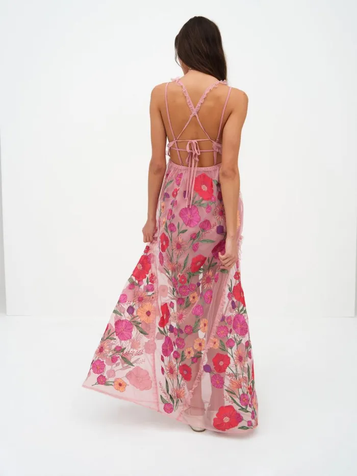 Women Dresses For Love and Lemons Kaylee Maxi Dress Pink Women Dresses For Love and Lemons Kaylee Maxi Dress Pink