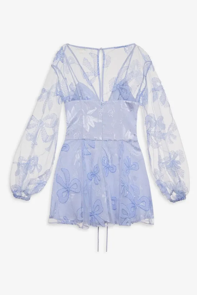Women Dresses For Love and Lemons Presley Mini Dress Blue Women Dresses For Love and Lemons Presley Mini Dress Blue