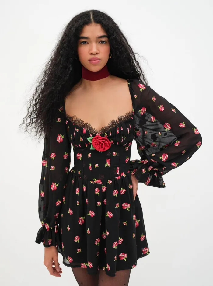 Women Dresses For Love and Lemons Wren Mini Dress Black