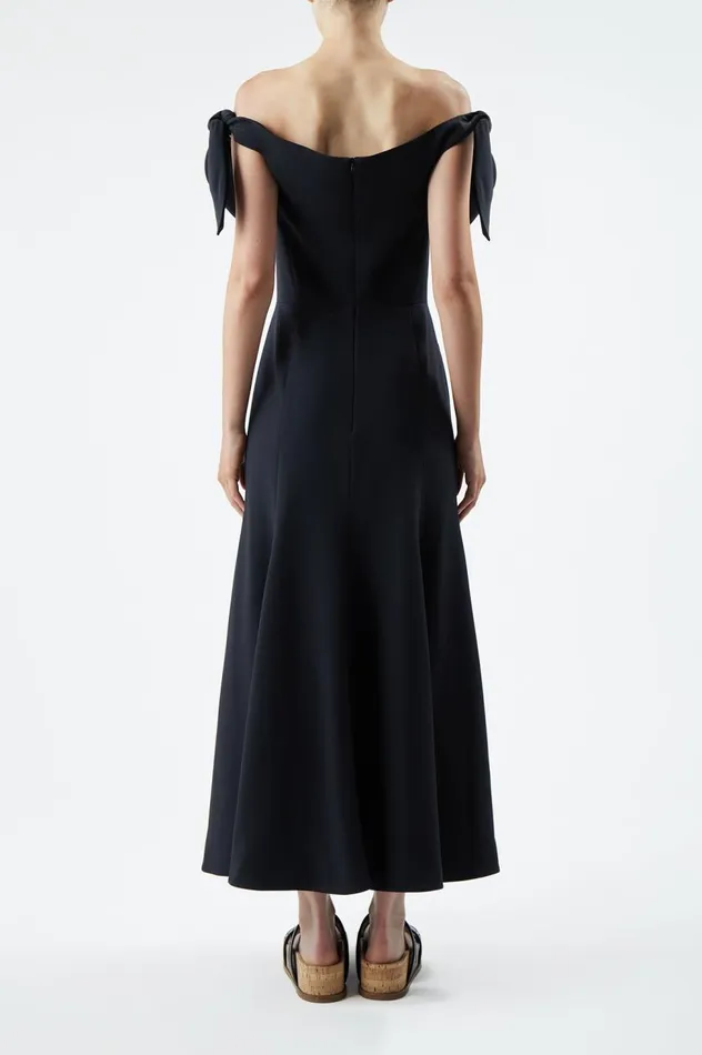 Women Dresses Gabriela Hearst Eda Dress In Black Silk