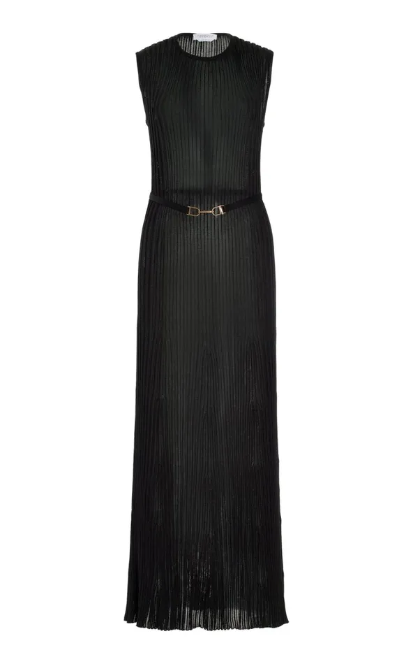 Women Dresses Gabriela Hearst Meier Knit Dress In Black Silk