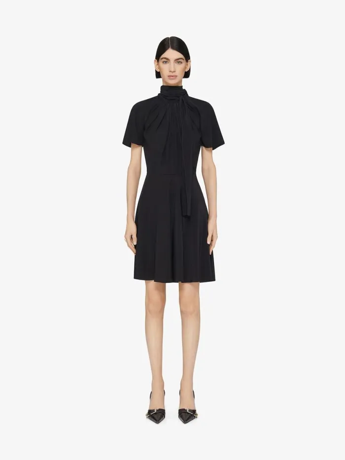 Women Dresses Givenchy Dress In Silk With Lavallire Black