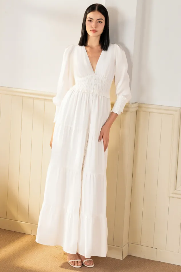Women Dresses YUMI KIM GEORGIA LINEN MAXI DRESS White Linen