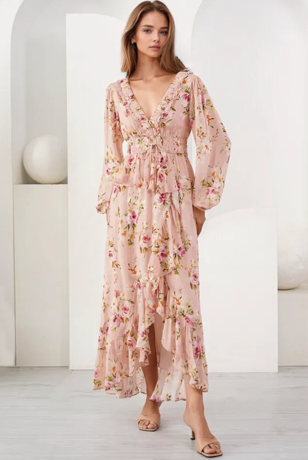 Women Dresses YUMI KIM MARTINA MAXI DRESS Floral Dawn Blush