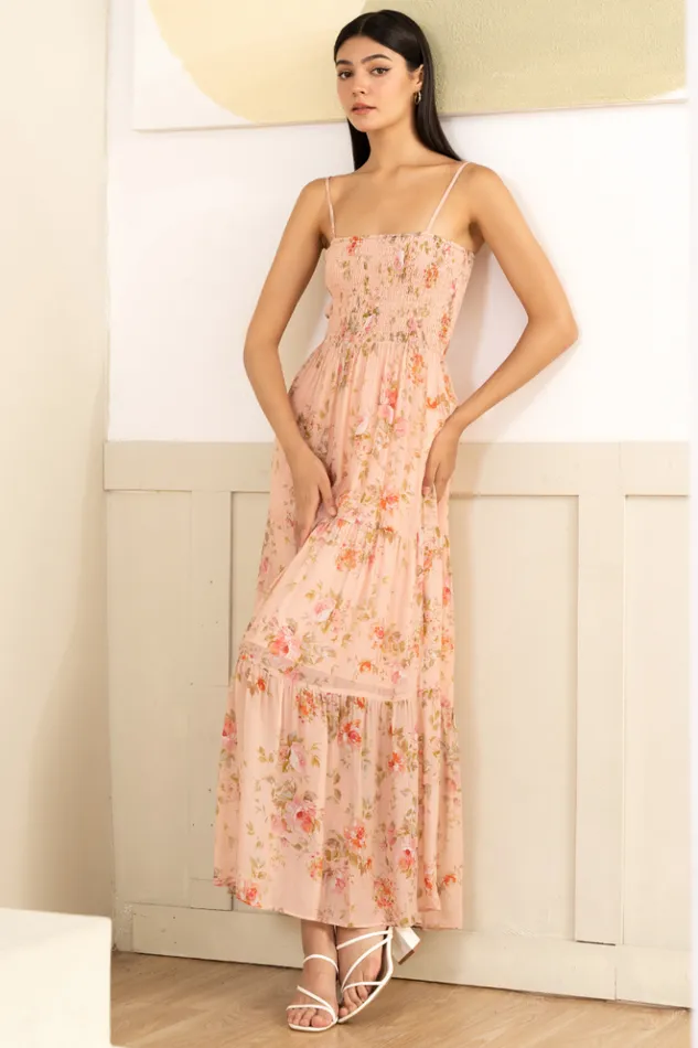 Women Dresses YUMI KIM Maui Dress Floral Dress Flirty Floral Blush