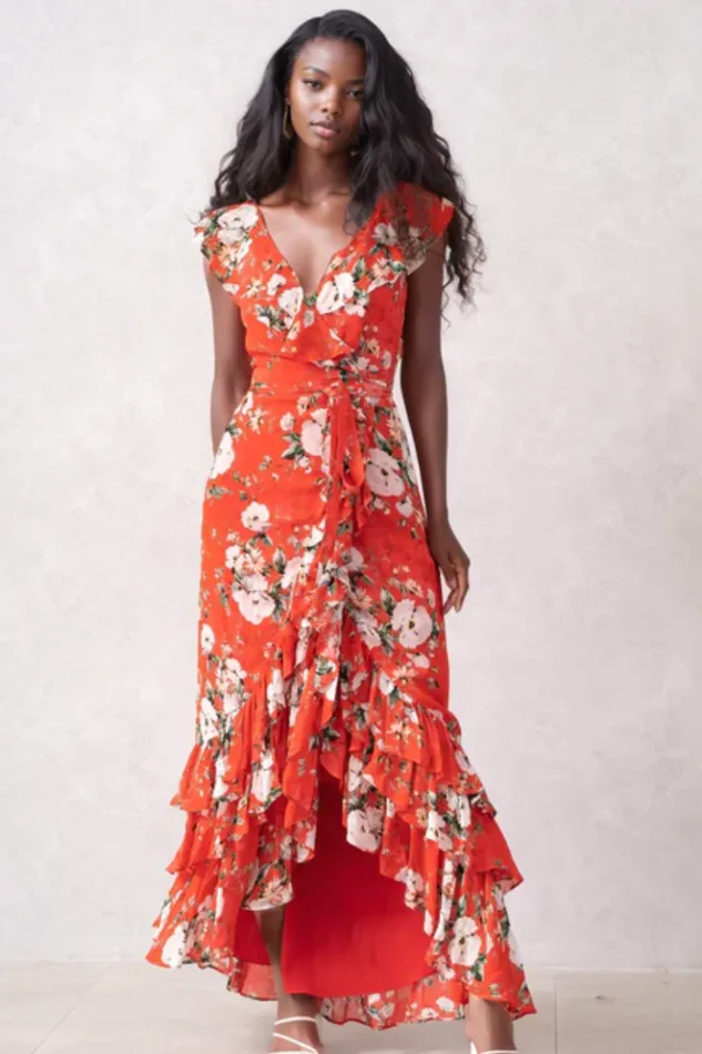Women Dresses YUMI KIM TILDA MAXI DRESS Breezy Bay Red