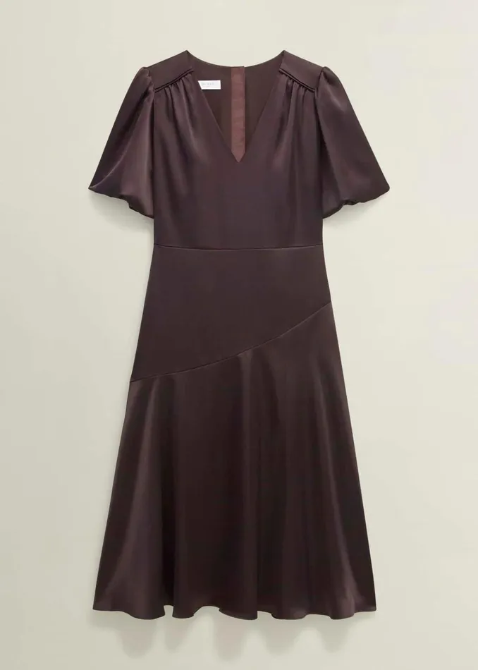 Women Eastbury Dress Deep Brown Hobbs Dresses and Jumpsuits