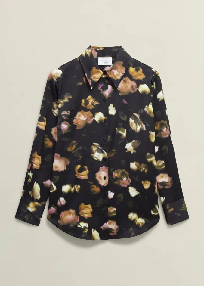 Women Eden Shirt Black Multi Hobbs Tops