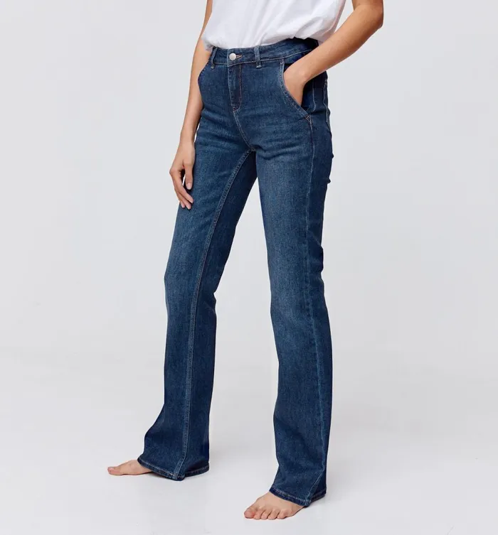 Women Eugene Flared Jeans 8211 Rinse Denim Promod Jeans Women Eugene Flared Jeans 8211 Rinse Denim Promod Jeans