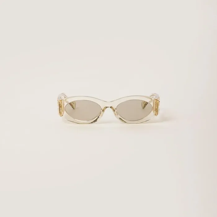 Women Eyewear Miu Miu Miu Glimpse Sunglasses Sand Lenses