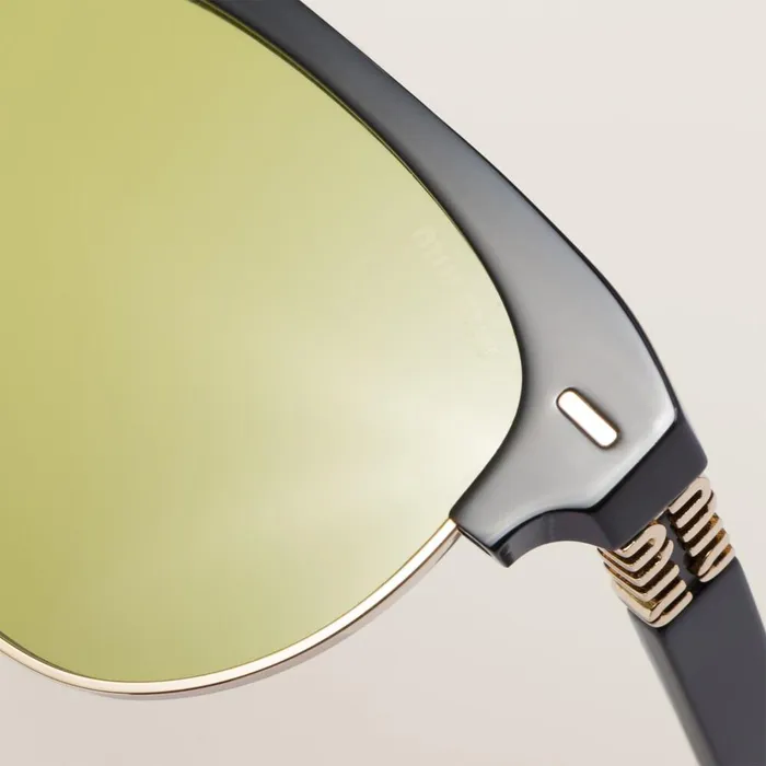Women Eyewear Miu Miu Miu Miu Runway Sunglasses Acid Yellow Lenses Women Eyewear Miu Miu Miu Miu Runway Sunglasses Acid Yellow Lenses