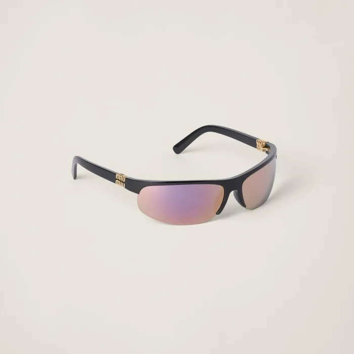 Women Eyewear Miu Miu Miu Miu Runway Sunglasses Mirrored Mauve Lenses Women Eyewear Miu Miu Miu Miu Runway Sunglasses Mirrored Mauve Lenses