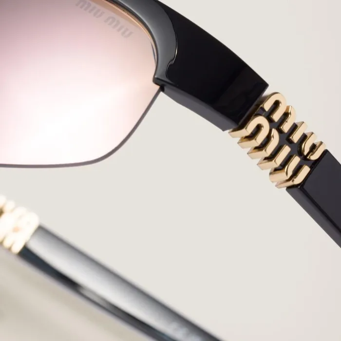 Women Eyewear Miu Miu Miu Miu Runway Sunglasses Mirrored Mauve Lenses Women Eyewear Miu Miu Miu Miu Runway Sunglasses Mirrored Mauve Lenses