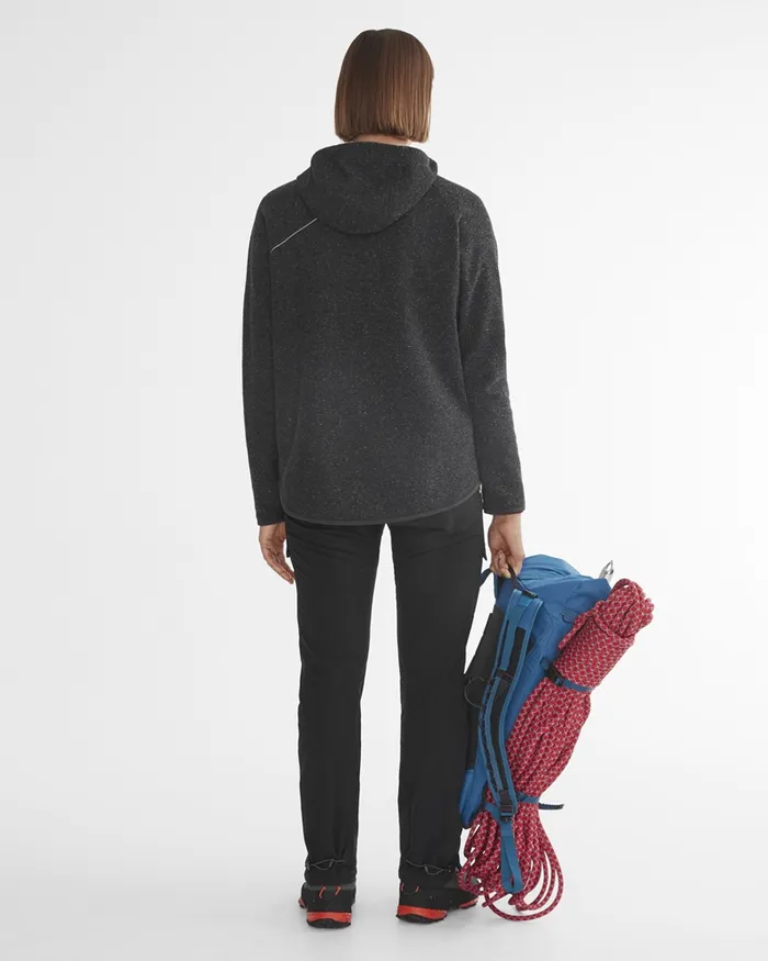 Women Falen Wooly Hooded Wool Sweatshirt Rose Red Klttermusen Fleeces and Sweaters