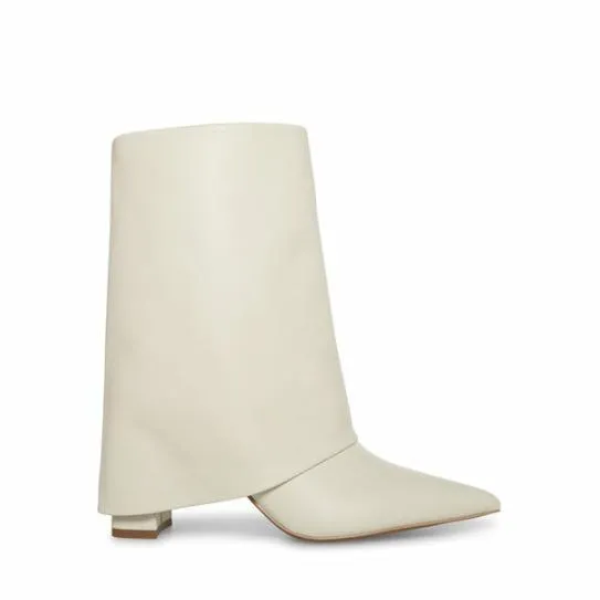 Women FALLON BONE LEATHER Bone Leather Steve Madden Boots and Booties