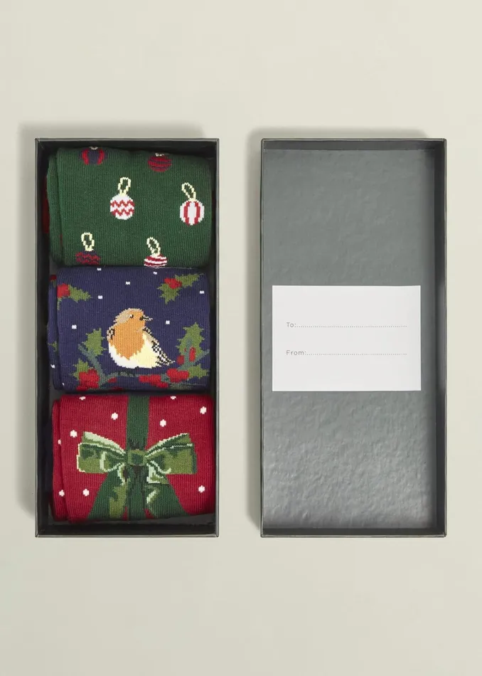 Women Festive Sock Set Multi Hobbs Socks and Tights