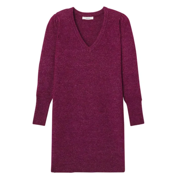 Women Flecked Jumper Dress 8211 Red Promod Dresses Women Flecked Jumper Dress 8211 Red Promod Dresses