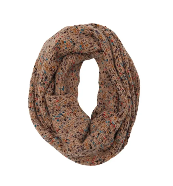 Women Flecked Knitted Snood 8211 Camel Promod Scarves Women Flecked Knitted Snood 8211 Camel Promod Scarves