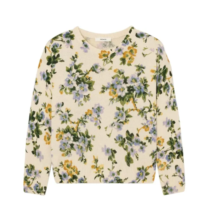 Women Floral Jumper 8211 Ecru Print Promod Jumpers And Cardigans Women Floral Jumper 8211 Ecru Print Promod Jumpers And Cardigans