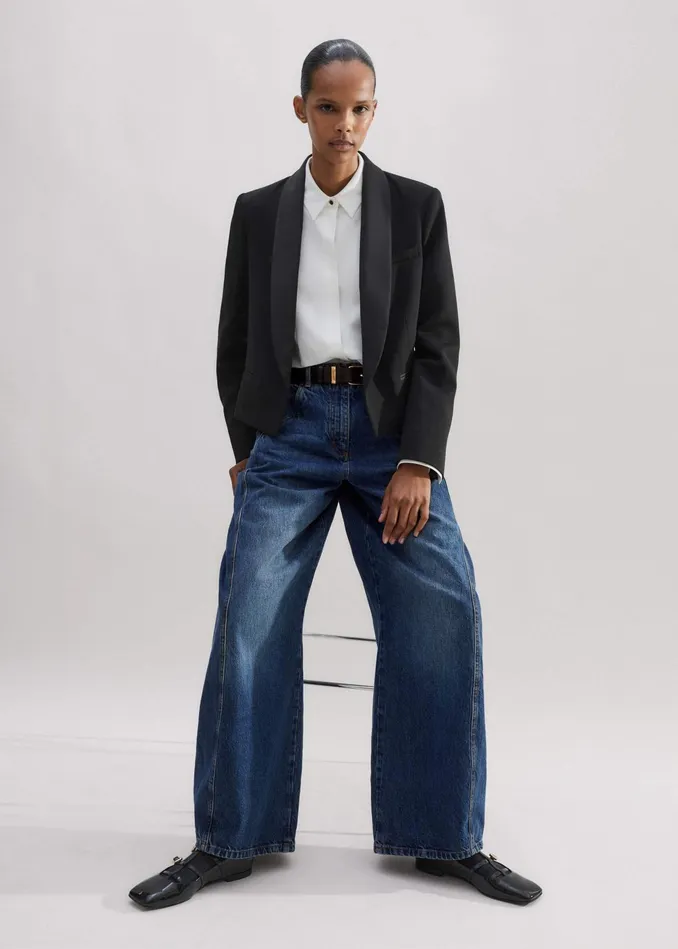 Women Forever Shawl Collar Crop Tux Jacket Black MEEM