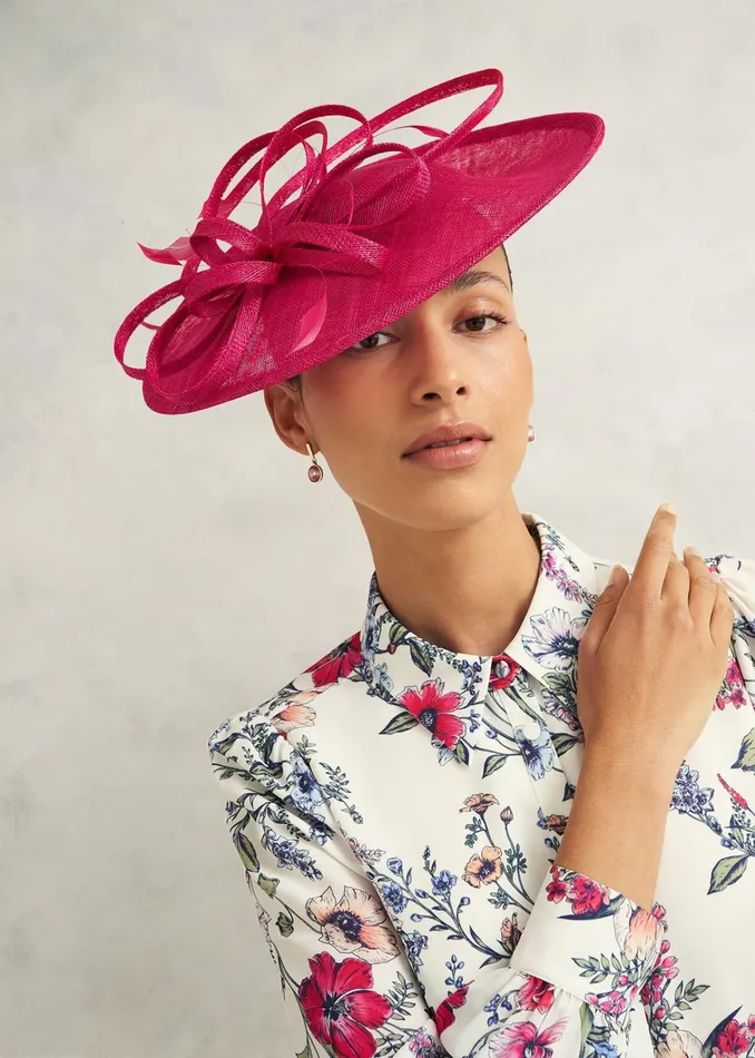 Women Freya Fascinator Zinnia Pink Hobbs Fascinators