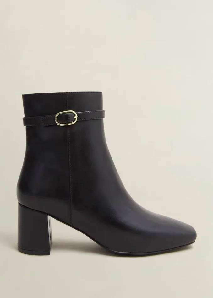 Women Gabriella Leather Ankle Boots Black Hobbs Ankle Boots