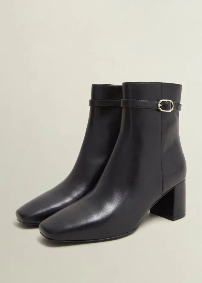 Women Gabriella Leather Ankle Boots Black Hobbs Ankle Boots
