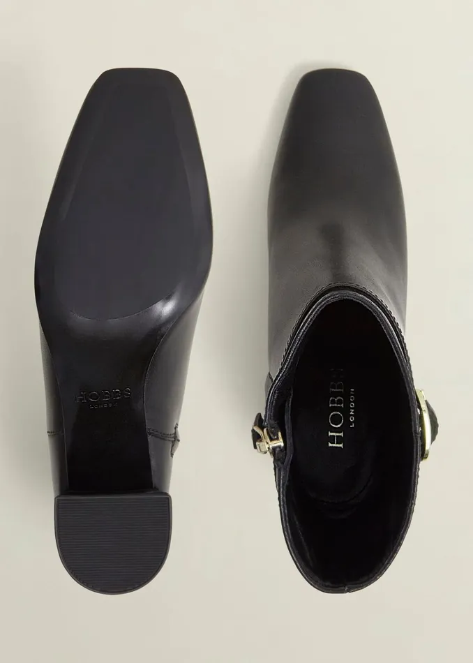 Women Gabriella Leather Ankle Boots Black Hobbs Ankle Boots