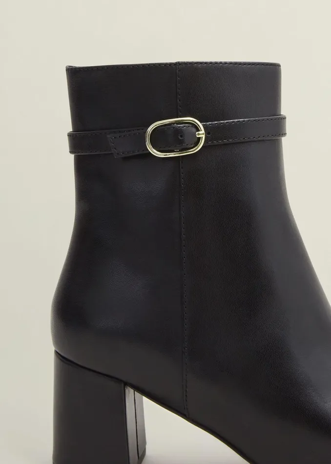 Women Gabriella Leather Ankle Boots Black Hobbs Ankle Boots