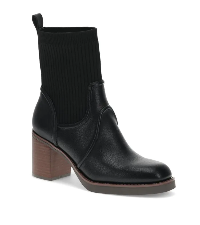 Women Galatia Heeled Midi Boot Black Baretraps Booties