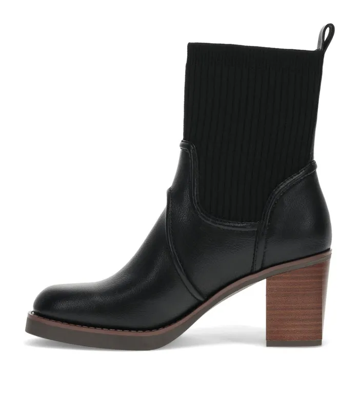 Women Galatia Heeled Midi Boot Black Baretraps Booties