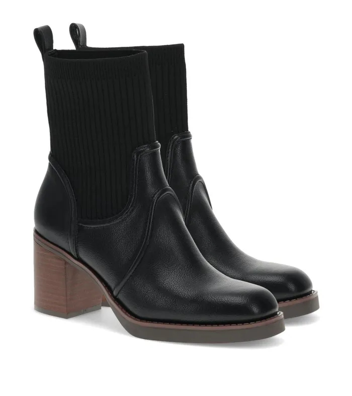 Women Galatia Heeled Midi Boot Black Baretraps Booties