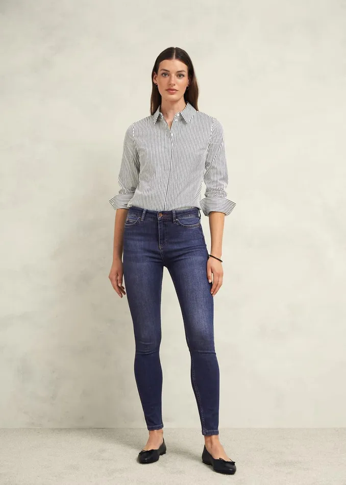 Women Gia Sculpting Jeans Mid Wash Hobbs Trousers
