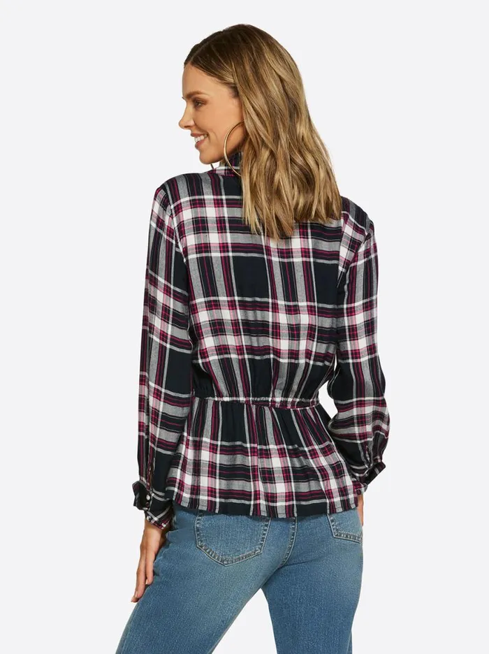 Women Gillian Top In Bakers Plaid Jessica Simpson Tops and Tees