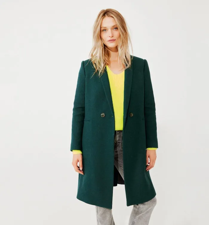 Women Gisele Coat 8211 Dark Green Promod Coats