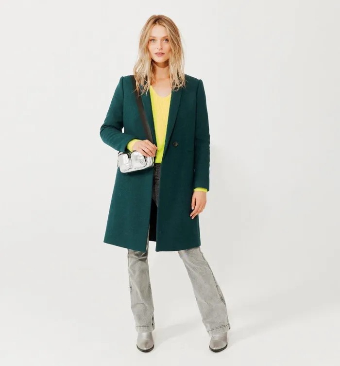 Women Gisele Coat 8211 Dark Green Promod Coats Women Gisele Coat 8211 Dark Green Promod Coats