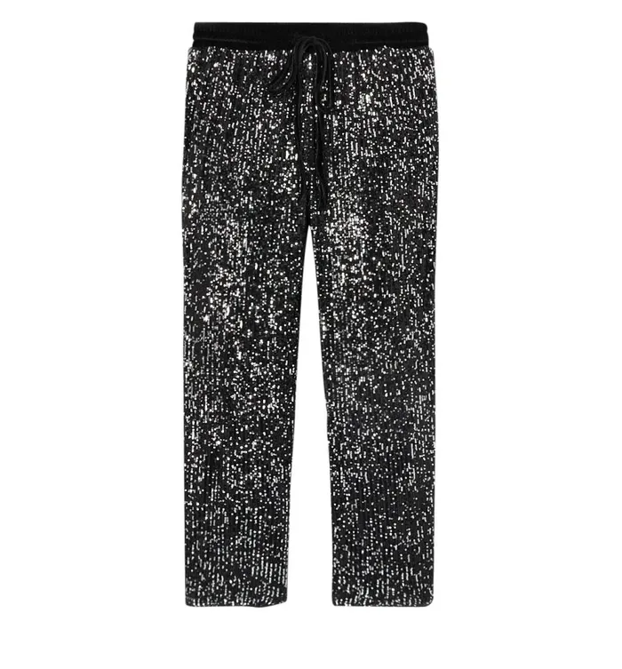 Women Glitzy Trousers 8211 Black Promod Trousers Women Glitzy Trousers 8211 Black Promod Trousers