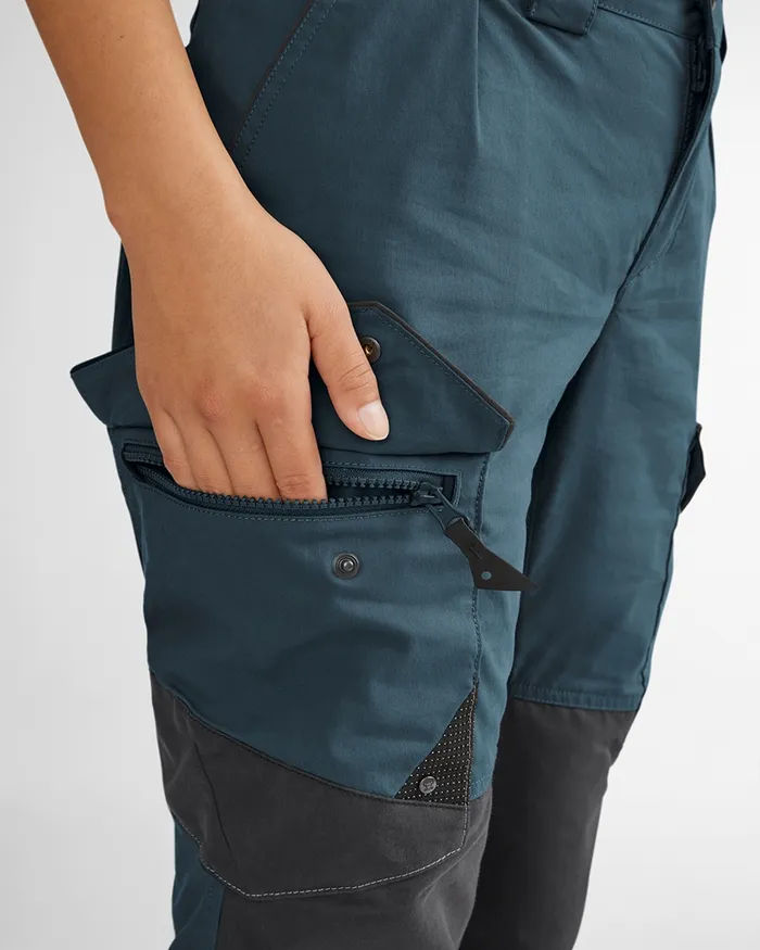 Women Grimner Hirsutum Pants Midnight Blueraven Klttermusen Pants