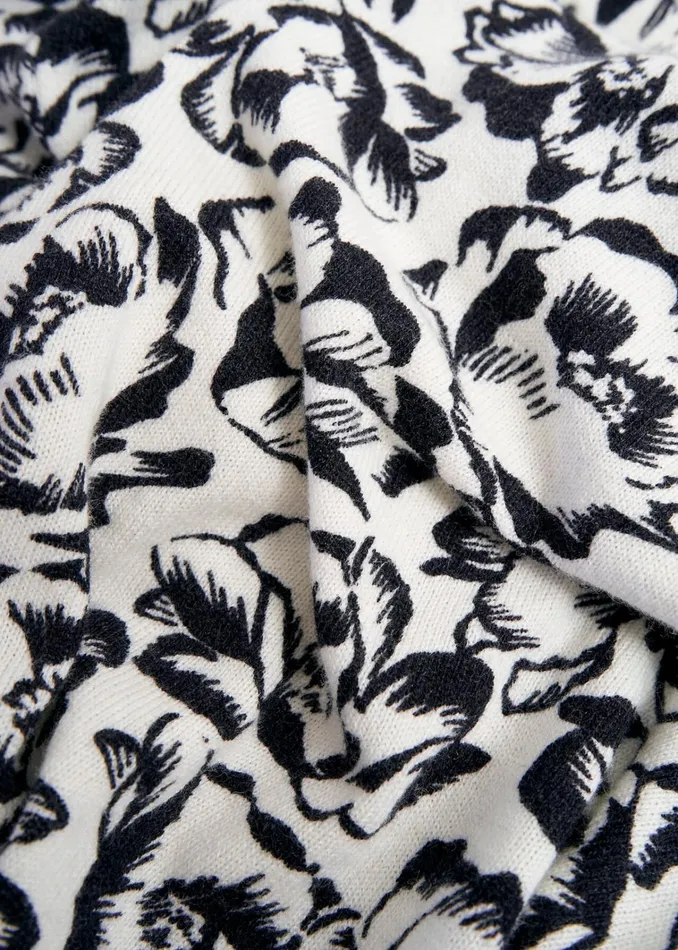 Women Harlow Jumper With Wool Ivory Black Hobbs Jumpers and Cardigans
