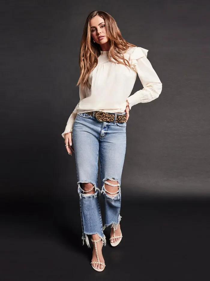 Women Harmony Straight High Rise Jean In Sunshine Jessica Simpson Bottoms