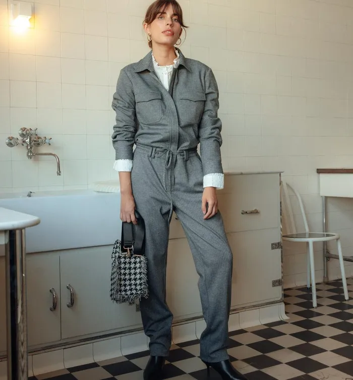 Women Herringbone Jumpsuit 8211 Multicolour Print Promod Jumpsuits And Playsuits