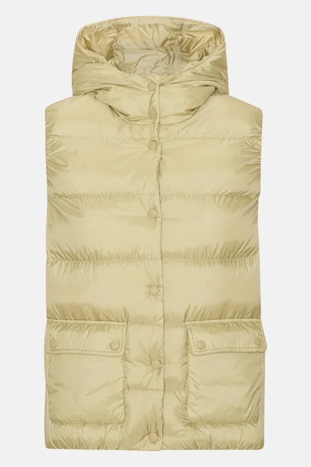 Women Ilse Jacobsen Jackets And Coats Down Vest 8211 Olive Grass