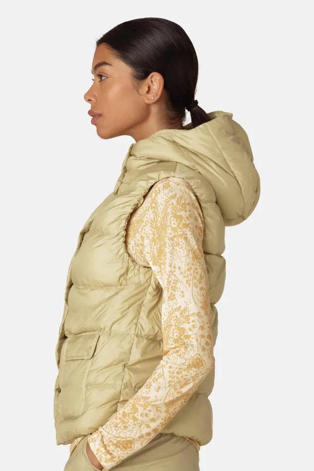 Women Ilse Jacobsen Jackets And Coats Down Vest 8211 Olive Grass