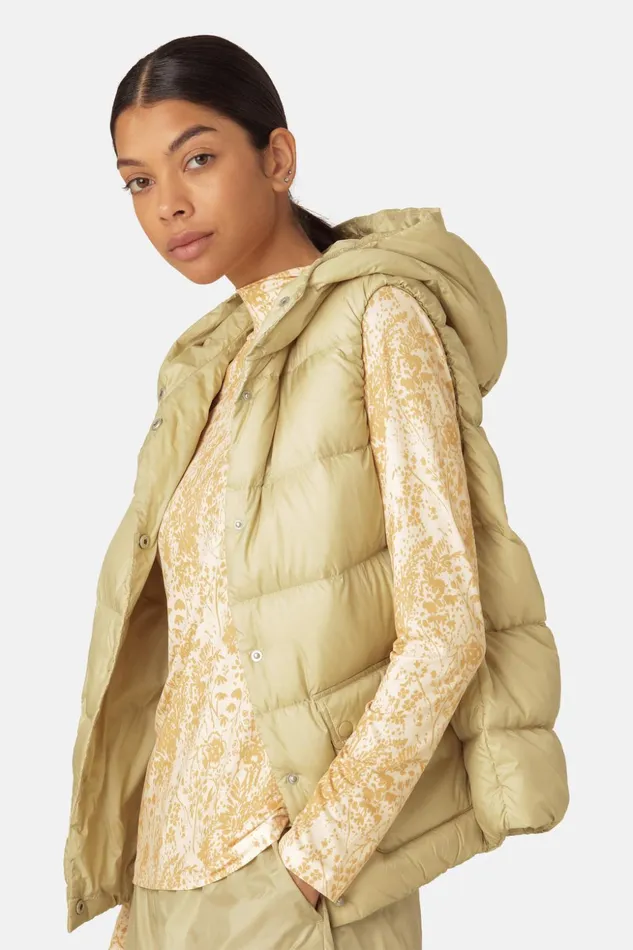 Women Ilse Jacobsen Jackets And Coats Down Vest 8211 Olive Grass