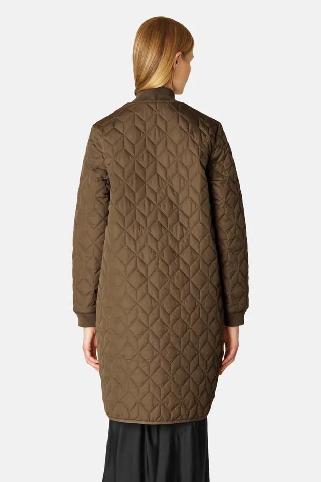 Women Ilse Jacobsen Jackets And Coats Padded Quilt Coat 8211 Cub Brown
