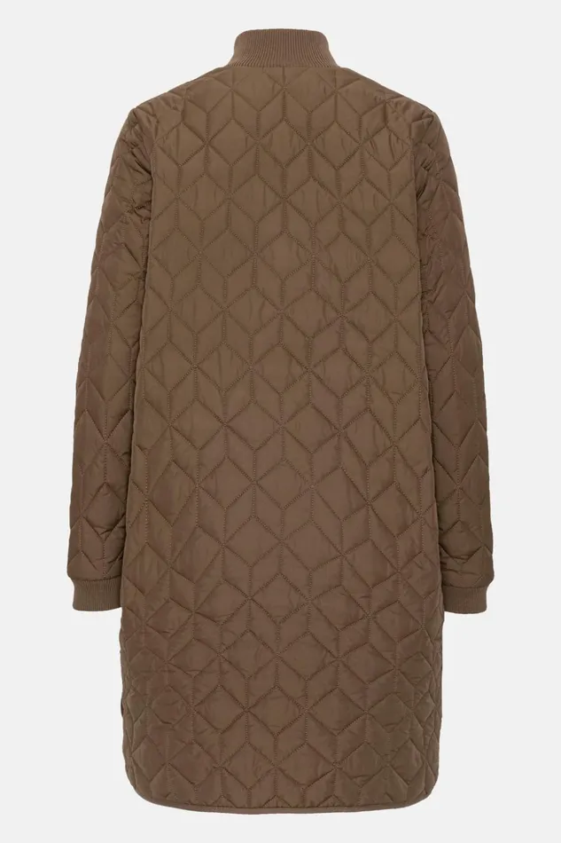 Women Ilse Jacobsen Jackets And Coats Padded Quilt Coat 8211 Cub Brown