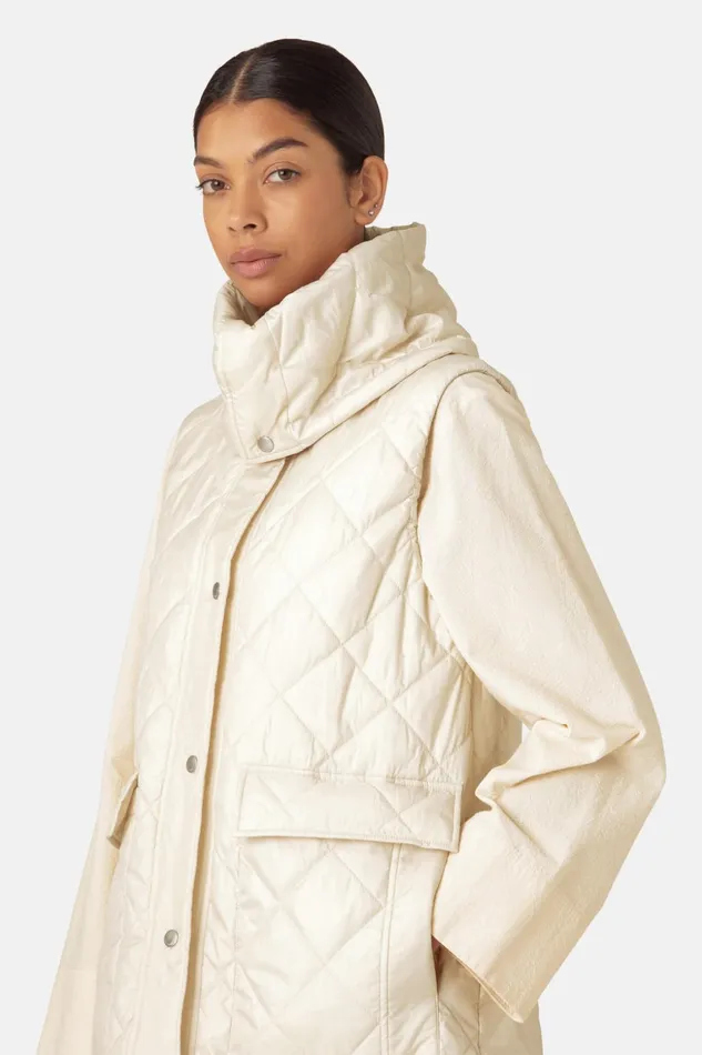 Women Ilse Jacobsen Jackets And Coats Padded Vest 8211 Whitecap Women Ilse Jacobsen Jackets And Coats Padded Vest 8211 Whitecap