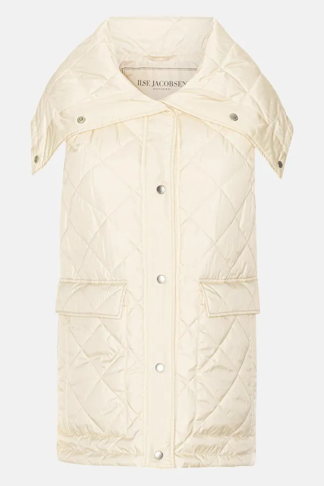 Women Ilse Jacobsen Jackets And Coats Padded Vest 8211 Whitecap Women Ilse Jacobsen Jackets And Coats Padded Vest 8211 Whitecap